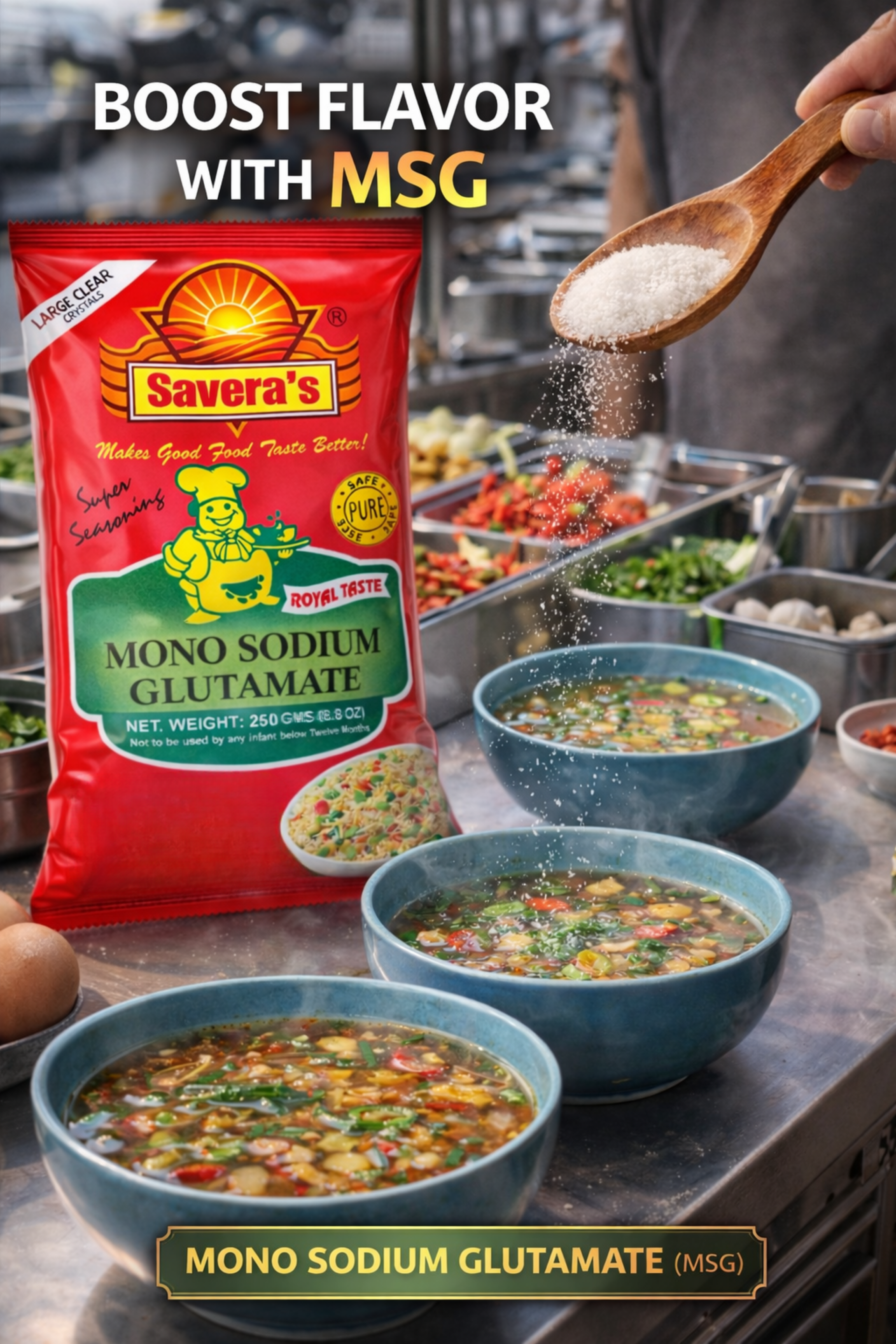 MSG (Ajinomoto) 250g Sachet view 3